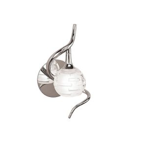 Dali Wall Lamp Switched 1 Light G9, Polished Chrome