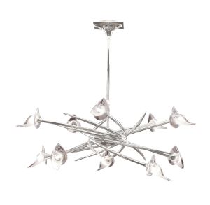 Flavia 84cm Pendant Up-Down Round 10 Light G9, Polished Chrome