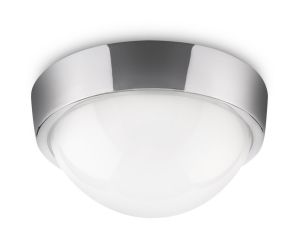 InStyle IP44 Ceiling Lamp, 1 Light GR10Q Chrome/Glass