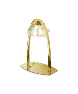 Alfa Crystal Table Lamp 1 Light G9, French Gold