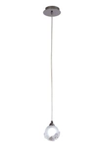 Fragma 10cm Pendant 1 Light G9, Polished Chrome