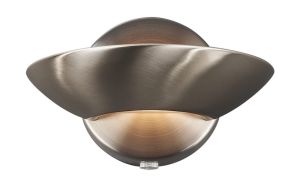 Nicole Wall Uplighter, 1 Light R7S Satin Nickel/Glass