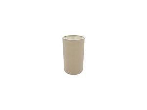 Serena Round Cylinder, 120 x 200mm Dual Faux Silk Fabric Shade, Nude Beige/Moonlight