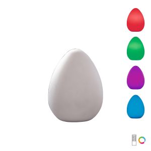 Huevo Egg Battery Operated Table Lamp  Induction LED RGB Outdoor IP65, 120lm, Opal White, 2yrs Warranty