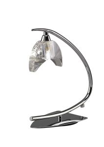 Eclipse Table Lamp 1 Light G9 Small, Polished Chrome