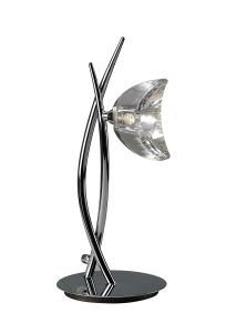 Eclipse Tall Table Lamp 1 Light G9, Polished Chrome