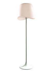 Cool Floor Lamp 2 Light E27 Foot Switch Indoor, Matt White/Opal White Item Weight: 22.5kg