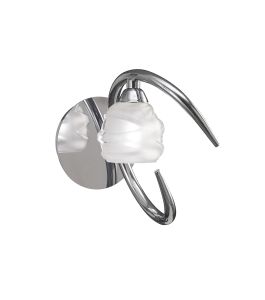 Loop Wall Lamp Switched 1 Light G9 ECO, Polished Chrome