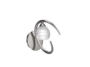Loop Wall Lamp Switched 1 Light G9 ECO, Satin Nickel
