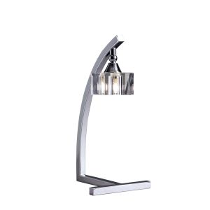 Cuadrax Table Lamp 1 Light G9, Polished Chrome