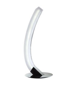 On Table Lamp Right 5W LED 3000K, 500lm, Polished Chrome/Frosted Acrylic, 3yrs Warranty