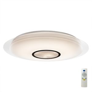 Maldivas 40W Tuneable White 3000K-6000K, 2800lm, Dimmable Flush Fitting With Remote Control, 3yrs Warranty