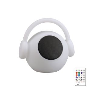 Wazowsky IP44 Portable 3W Speaker, 120lm, 3W LED RGBW Lamp Bluetooth Connection/Remote Control, 2yrs Warranty