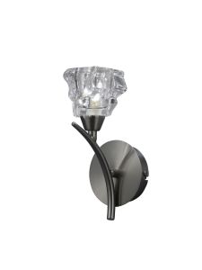 Iku Wall Lamp Switched 1 Light G9, Satin Nickel