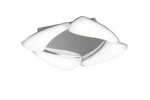 Mistral LED Flush Ceiling 24W LED 3000K, 2160lm, Polished Chrome/Frosted Acrylic, 3yrs Warranty