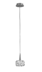 O2 14cm Pendant 1 Light G9 Small, Polished Chrome