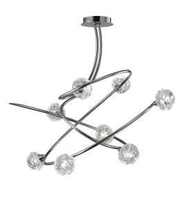 Maremagnum 79cm Ceiling 8 Light G9, Polished Chrome