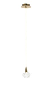 Maremagnum 12cm Pendant 1 Light G9, French Gold