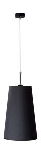 Broba Single Pendant , 1 Light E27 Black/Fabric