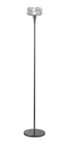 Artic Floor Lamp 1 Light E27, Polished Chrome