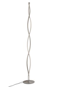 Sahara XL Floor Lamp 28W LED 3000K, 2200lm, Dimmable Silver/Frosted Acrylic/Polished Chrome, 3yrs Warranty