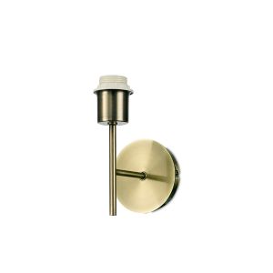 Carlton 1 Light Wall Lamp Without Shade, E27 Antique Brass