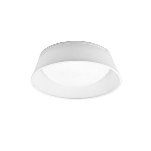 Nordica Flush Ceiling, 2 Light E27 Max 20W, 32cm, White Acrylic With Ivory White Shade, 2yrs Warranty