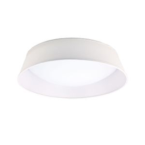 Nordica Flush Ceiling 30W LED 60CM Off White 3000K, 3000lm, White Acrylic With Ivory White Shade, 3yrs Warranty