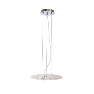 Sabina Pendant Kit 43CM, Polished Chrome/White Acrylic