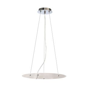 Sabina 43cm Pendant Kit 59CM, Polished Chrome/White Acrylic