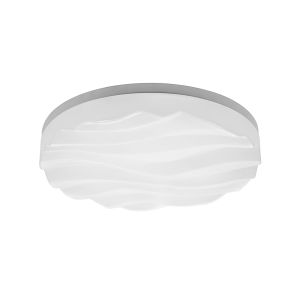 Arena 50cm Ceiling/Wall Light Medium Round 36W LED IP44 3000K,3240lm,Matt White/White Acrylic,3yrs Warranty