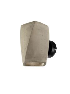 Ghery Wall Lamp 2 Light G9, Cement / Matt Black