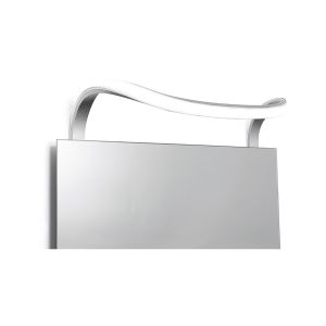 Sisley Wall Lamp 12W LED Chrome IP44 4000K, 840lm, Silver/Frosted Acrylic/Polished Chrome, 3yrs Warranty