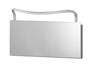 Sisley Wall Lamp 12W LED Big Wave IP44 4000K, 950lm, Silver / Frosted Acrylic / Polished Chrome, 3yrs Warranty