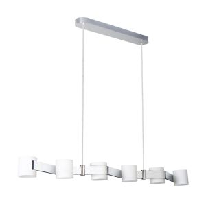 Freya Single Pendant, 6 Light G4 Chrome/Glass