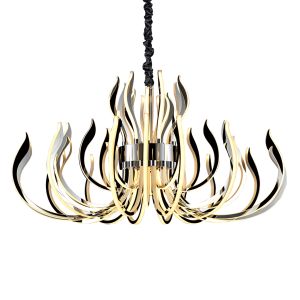 Versailles Pendant, 553W LED, 3000K, 26715lm, IP20, Polished Chrome, 3yrs Warranty, (ITEM REQUIRES CONSTRUCTION/CONNECTION) Item Weight: 29kg
