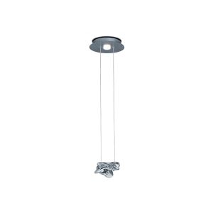 Nido Pendant 25cm Round 1 + 1 Lights 6W + 5W LED 3000K, 800lm, Chrome, 3yrs Warranty