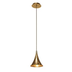 Jazz Pendant, 1 x E27 (Max 20W), Polished Gold