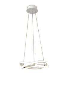 Infinity Blanco Pendant 30W LED 2800K, 2500lm, White/White Acrylic, 3yrs Warranty