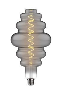 Classic Style LED Type B E27 Dimmable 220-240V 4W 2100K, 120lm, Smoke Finish, 3yrs Warranty