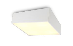 Mini Ceiling 60cm Square, 8 x E27 (Max 20W), White