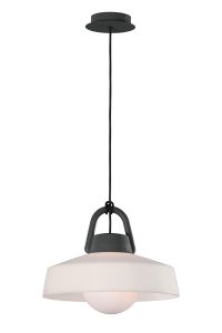 Kinke 40cm Pendant, 1 x E27, IP65, Anthracite 2yrs Warranty