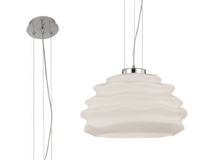 Nubole Pendant 40cm Round, 1 x E27 (Max 60W), Opal White