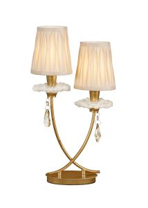 Sophie Table Light, 2 x E14 (Max 20W), Gold Painting, Cmozarella Shades