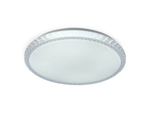 Naxos 40cm Ceiling 24W LED With Remote Control 3000K-6000K, 1550lm, White / Clear Acrylic, 3yrs Warranty