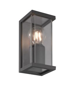 Meribel Wall Lamp, 1 x E27, IP54, Graphite, 2 Years Warranty