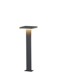Tignes Pillar Lamp, 10W LED, 3000K, 700lm, IP54, Anthracite, 3 Years Warranty
