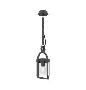 Maya 17.5cm Pendant, 1 x E27, IP54, Anthracite, 2yrs Warranty