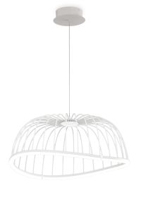 Celeste Pendant 61cm Round, 30W LED, 3000K, 2100lm, White, 3yrs Warranty