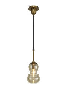Sonata Pendant 15cm Round, 1 x E27, Bronze